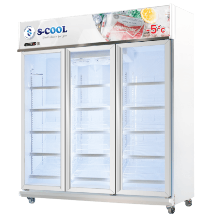 ตู้แช่เครื่องดื่ม 3 ประตู S-COOL SM-163C (-5) 49.1 คิว สีขาว_0